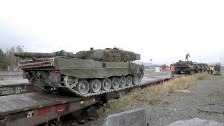 Norwegian Heavy Armor Departs by Rail