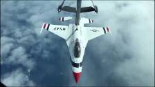USAF Thunderbirds Refuel over Texas