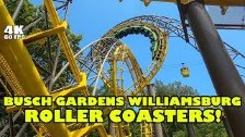 Busch Gardens Williamsburg Roller Coasters!