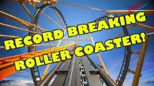 World Record Breaking Roller Coaster! Steel Curtai...