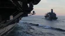 USS Gerald R. Ford (CVN 78) Replenishment-at-Sea w...