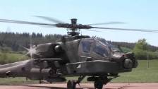 Apache AH-64 Helicopter Flight
