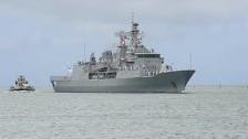 Royal New Zealand Navy Frigate HMNZS Te Mana (F111...
