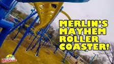 Merlin&#39;s Mayhem Roller Coaster Front Seat POV ...